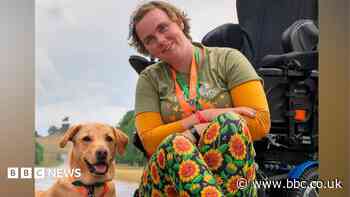 Woman 'buzzing' to join carnival with support dog