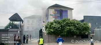 Fire guts Lagos hotel