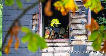 Brand in oud Rabobank-pand in Sint Willebrord, vuur snel onder controle