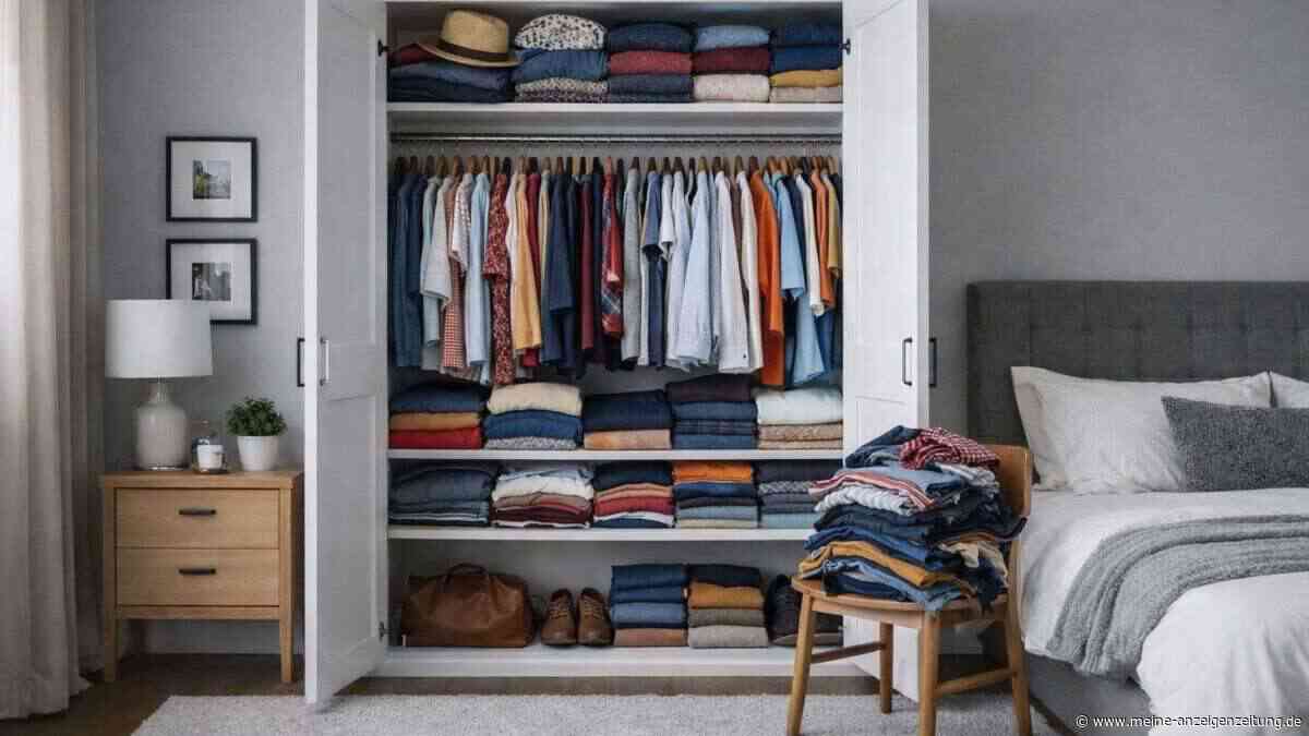 Genialer Gardinenstangen-Trick: So holt man im Schlafzimmer sofort mehr Stauraum raus
