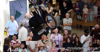 Gateshead BMX hero Kieran Reilly wows crowd with  jaw-dropping display in Metrocentre