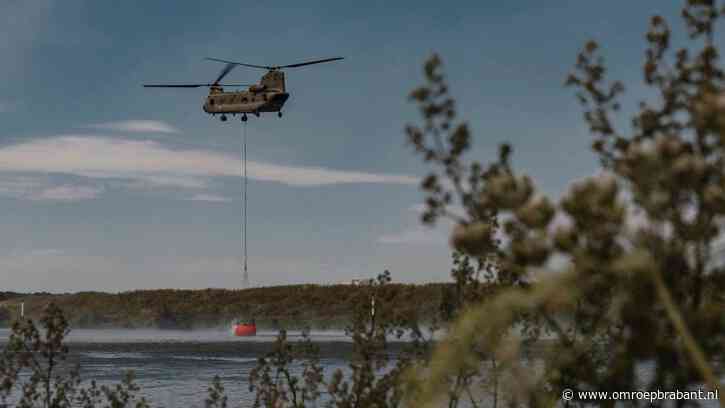 Chinooks vliegbasis Gilze-Rijen helpen bij grote natuurbrand in Ardennen