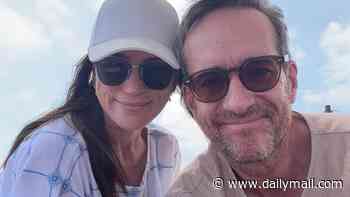 Keeley Hawes cosies up to husband Matthew Macfadyen in rare snaps as they enjoy a five-star holiday in Istanbul