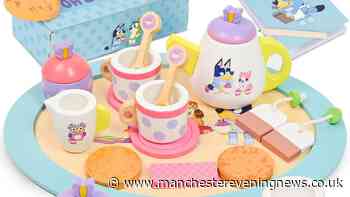 'Made to last' Bluey 20-piece wood afternoon tea set for £9 instead of £25