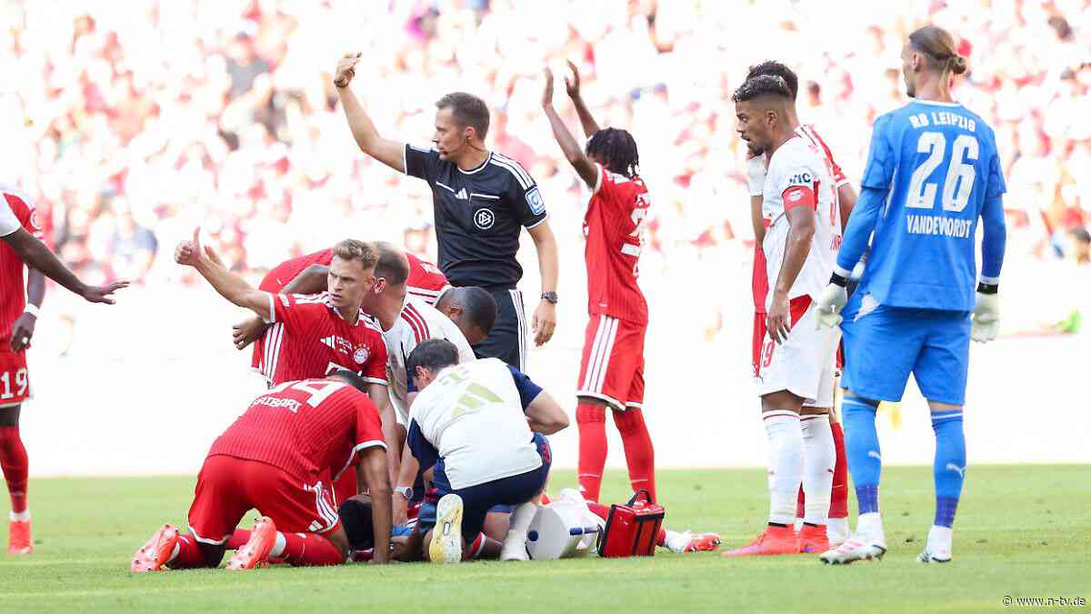 Schrecksekunde bei Saibari-Debüt: Jamal Musiala bricht bei Bayern-Test zusammen