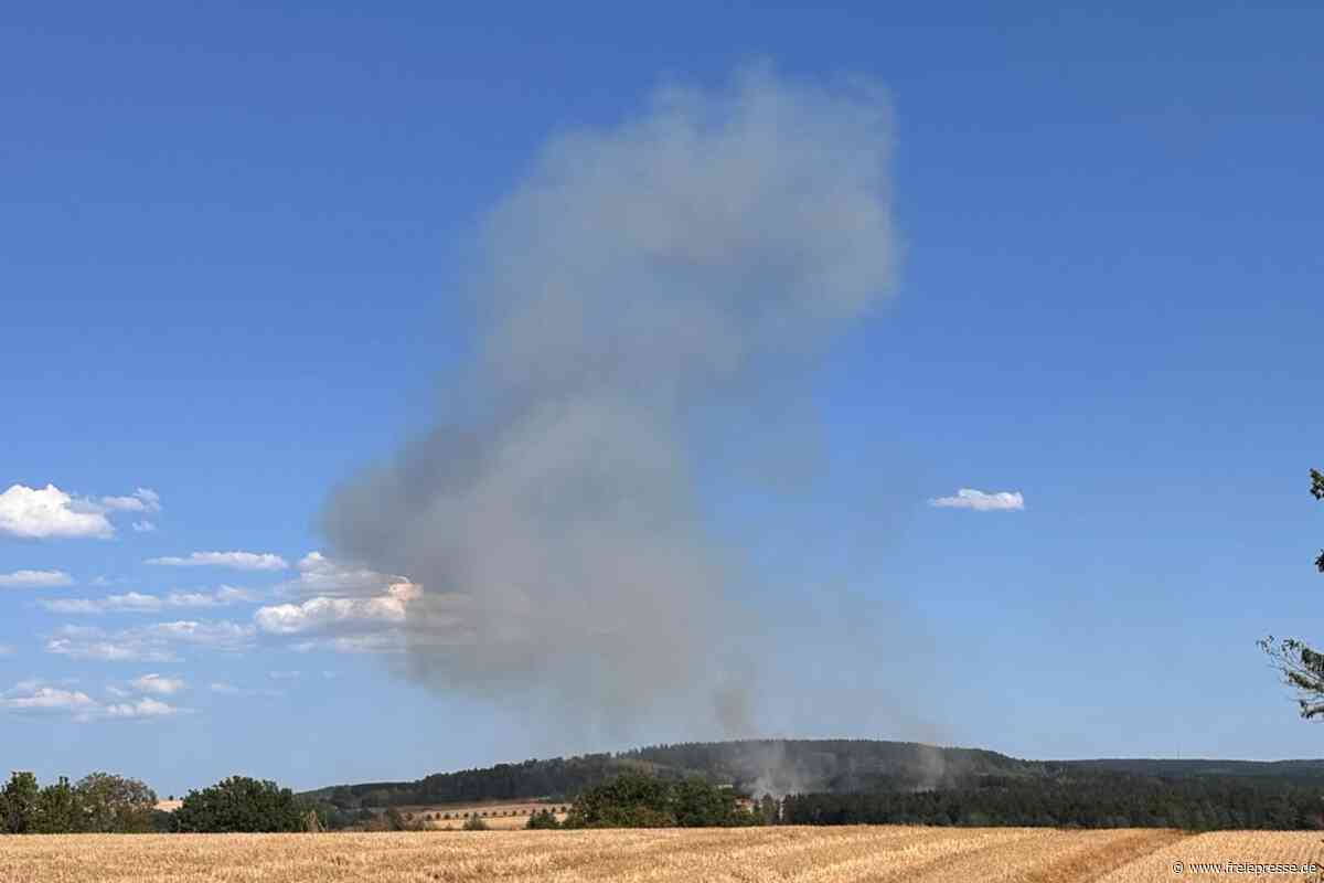 Feldbrand bei Mäharbeiten in Kottengrün: Feuerwehren verhindern Ausbreitung