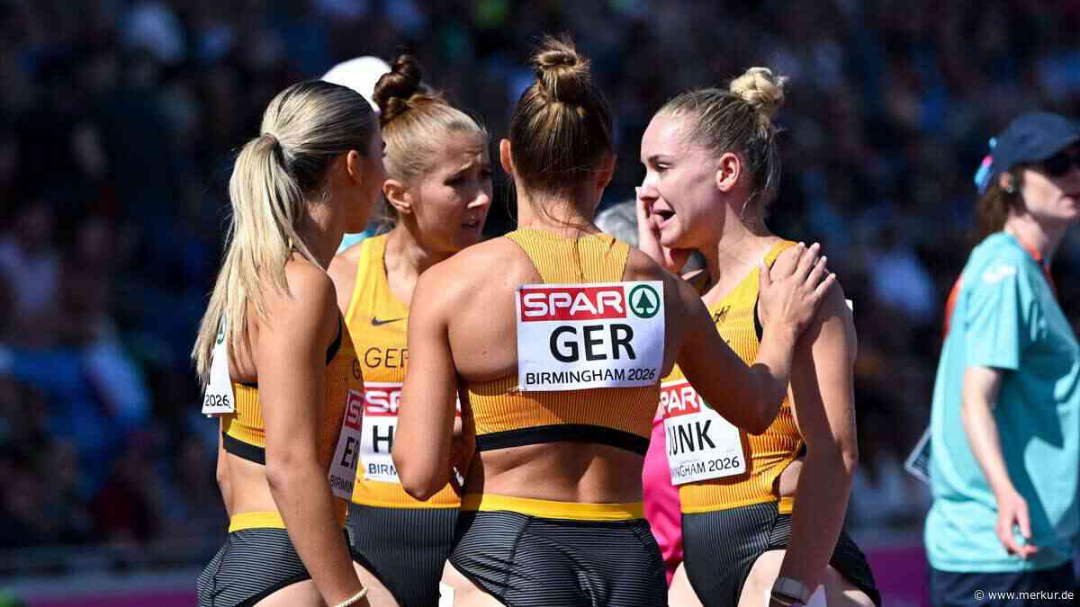 Tränendrama bei Leichtathletik-EM um deutsche Sprintstaffel