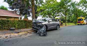 Auto botst tegen boom in Strijbeek: flinke schade, bestuurster gewond