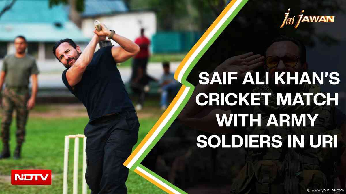 Jai Jawan With Saif Ali Khan | Saif Ali Khan’s Cricket Match With Army Soldiers In Uri