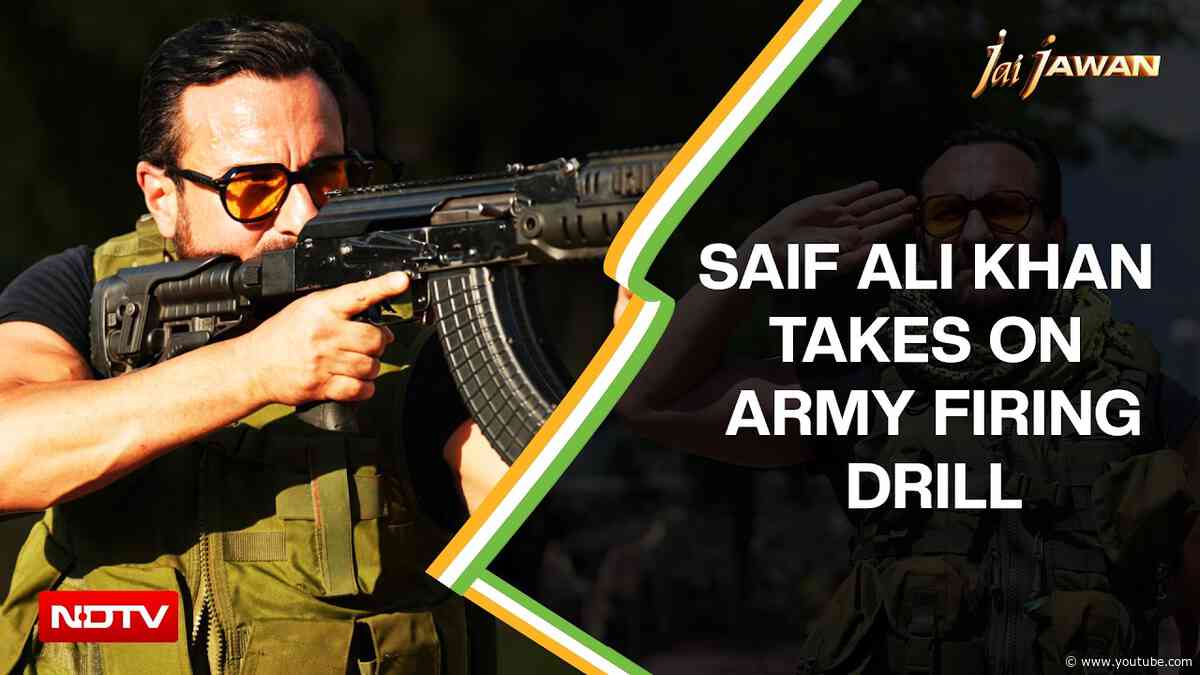Jai Jawan With Saif Ali Khan | ‘That Was Tiring’: Saif Ali Khan Takes On An Army Firing Drill