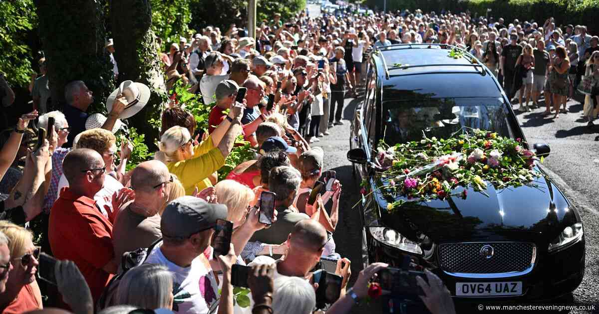 Hundreds of Bonnie Tyler fans line streets as late singer’s coffin returns home