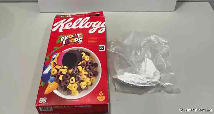 Cocaïne tussen cornflakes en pak melk gevonden bij controle na opvallend rijgedrag