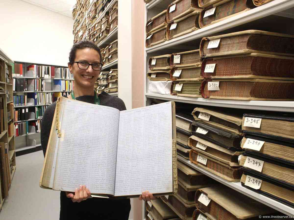 Historic land record ledgers return home to Lambton County