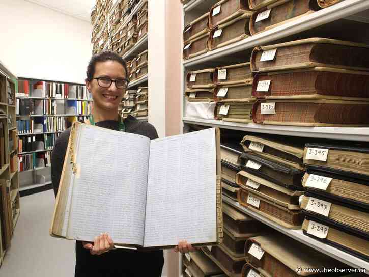 Historic land record ledgers return home to Lambton County