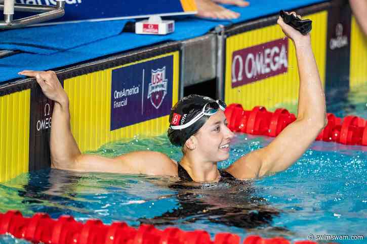 Kate Douglass Takes Back 50 Free World Record With 23.49 Prelims Performance