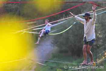 Ein letztes Mal in Euba: Die schönsten Bilder vom Slackline-Festival
