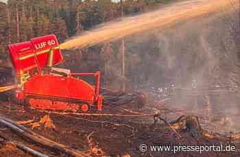FW Kreis Soest: Waldbrand am Möhnesee - Lage auch nach Tag drei stabil