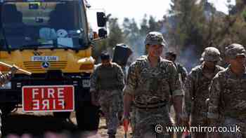 Army called in to help tackle wildfires as dozens of homes and acres of land destroyed across tinderbox Britain