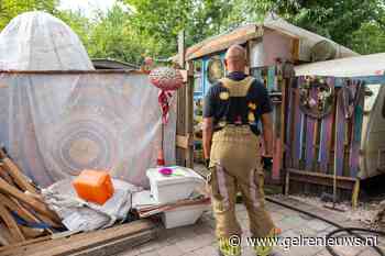 Brand op camping door bewoner geblust