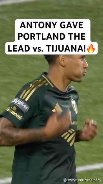 Antony SUBBED IN AND SCORED👊 for Timbers against Xolos!