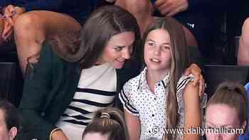 Princess Charlotte, 11, inherits Kate's sporty side as she joins top-flight netball team