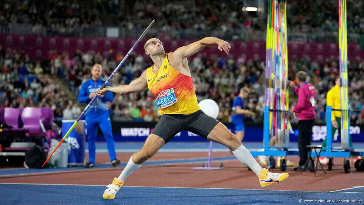 EM-Rekord im letzten Wurf: Deutscher Weber holt Gold vor Teamkollege Thumm