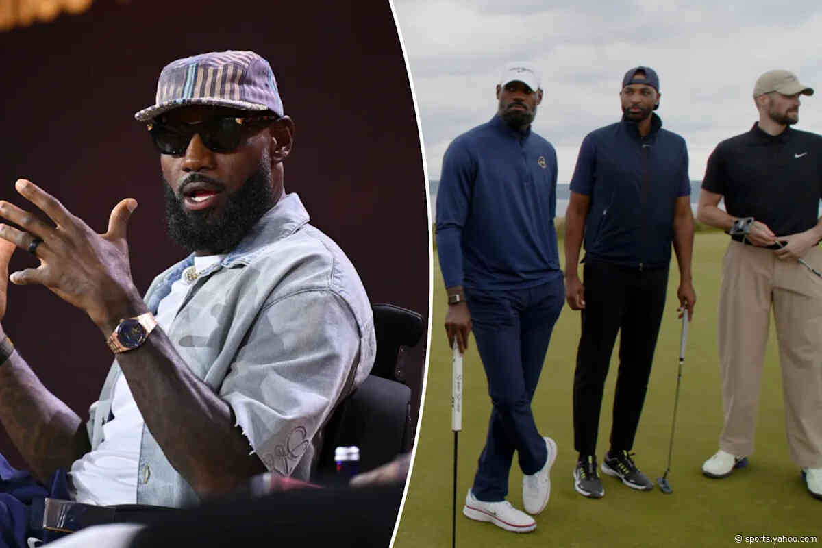 LeBron James launches golf YouTube channel in spectacular fashion