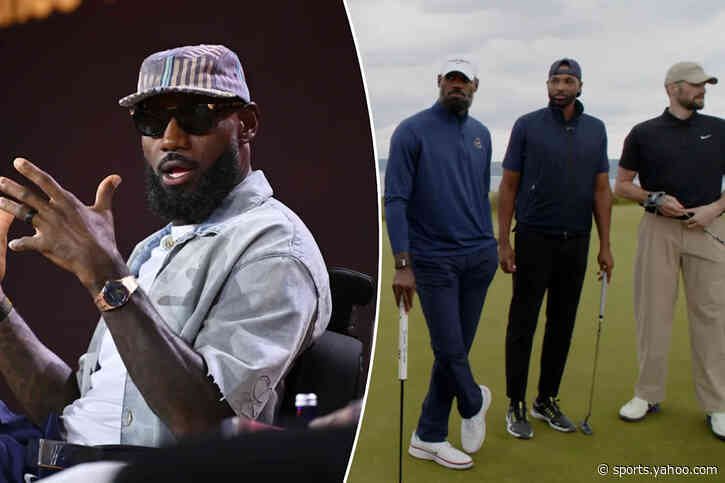LeBron James launches golf YouTube channel in spectacular fashion