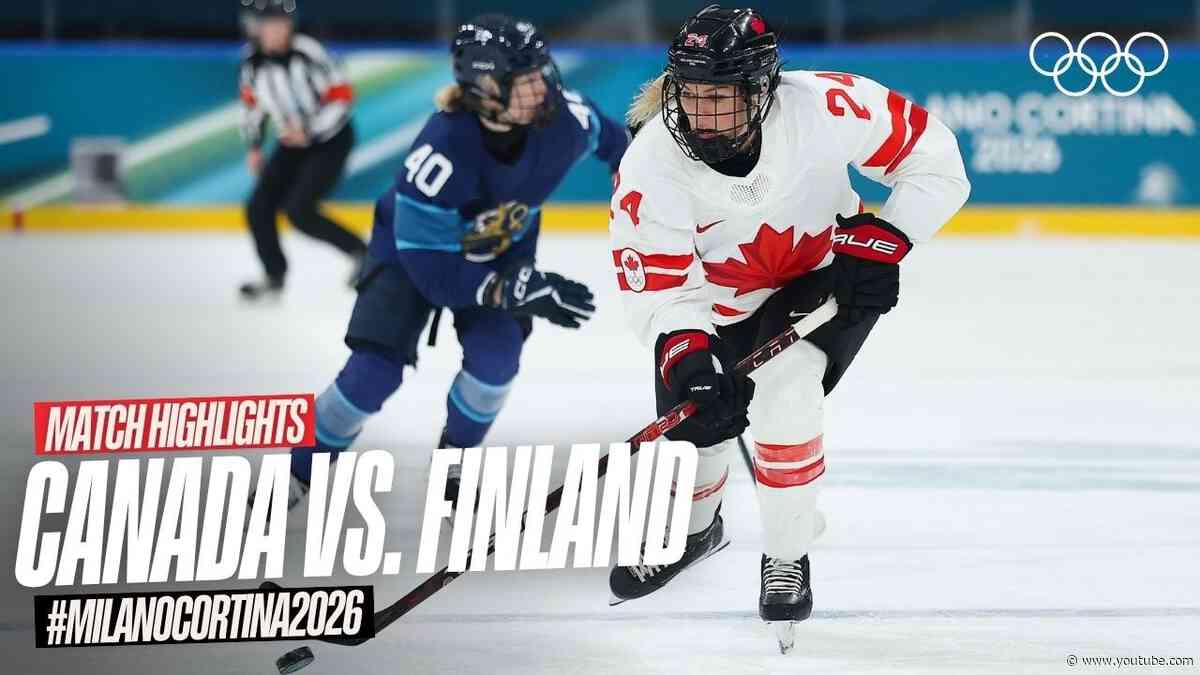The Unstoppable Canucks! | 🇫🇮 Finland vs Canada 🇨🇦 #MilanoCortina2026 Highlights