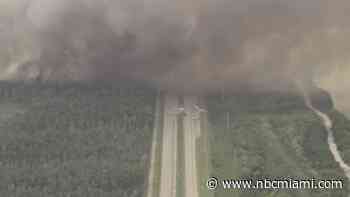 Portion of Krome Avenue reopen as brush fires in SW Miami-Dade continue to burn