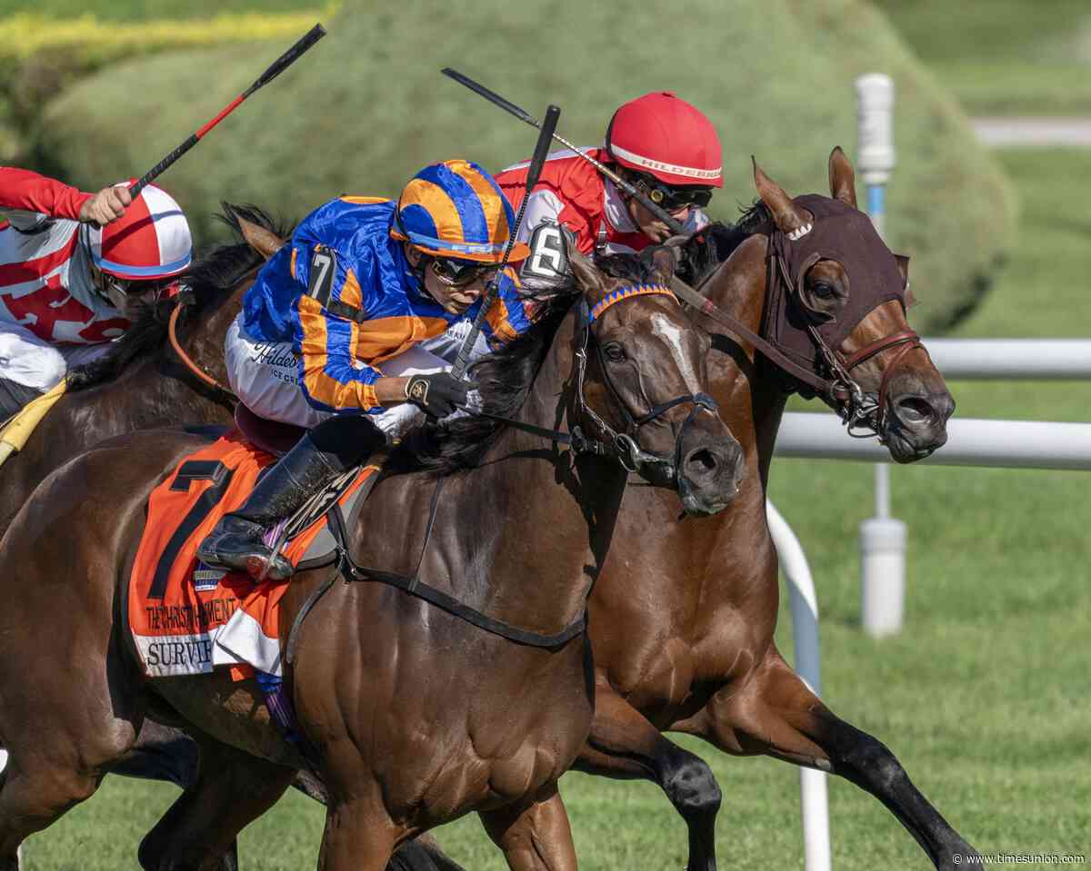 Survie sweeps past the boys to win Christophe Clement Turf at Saratoga