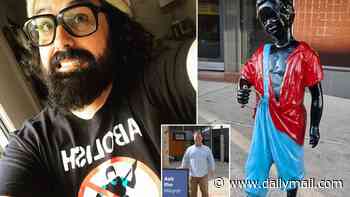 Woke artist who sparked firestorm in country town of Maitland over 'Jocko' statue of black boy on the High Street for 150 years shares evidence it is racist