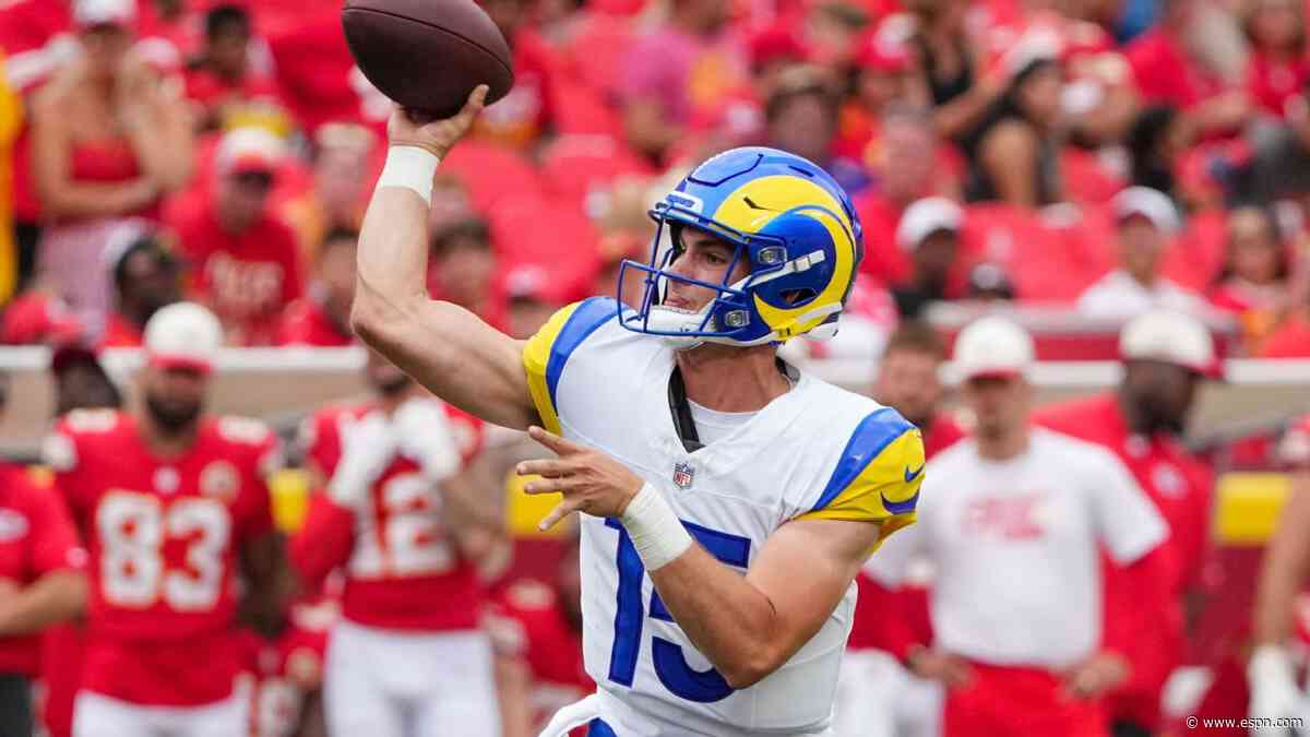 Rams QB Simpson shines in 2-TD preseason debut