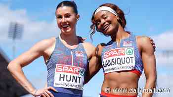 Sprint sensation Amy Hunt jumped for joy as she won her third gold at European Championships
