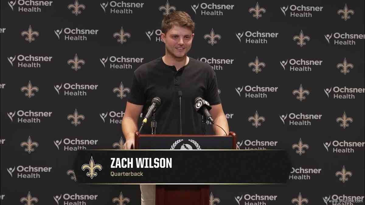 Zach Wilson Postgame Interview vs. Jaguars | 2026 NFL Preseason Week 1
