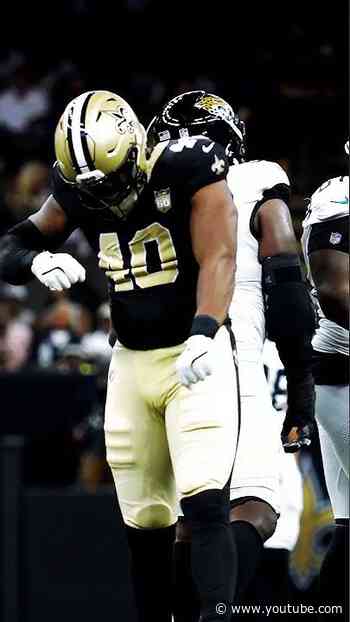 Fadil Diggs Can't Be Stopped on SACK! 💥 #saints #nfl #shorts