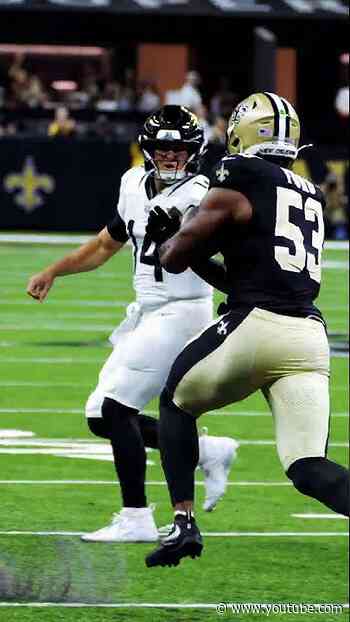 Jaylan Ford INT vs. Jaguars 🙌 #saints #nfl #shorts