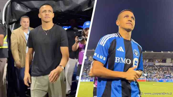 Alexis Sánchez fue presentado en el entretiempo ante los hinchas de CF Montreal