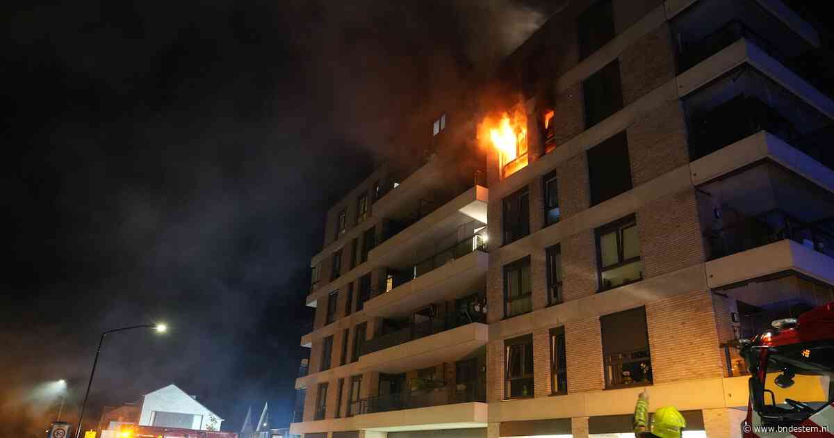 Uitslaande brand bij flat in Oosterhout: meerdere gewonden, complex ontruimd