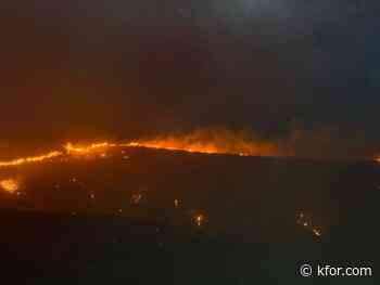 Lightning ignites 1,400-acre Burnt Canyon fire near Mooreland