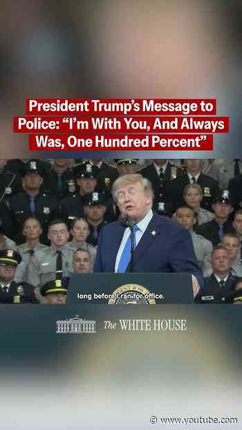 President Trump will always back the blue. 🇺🇸