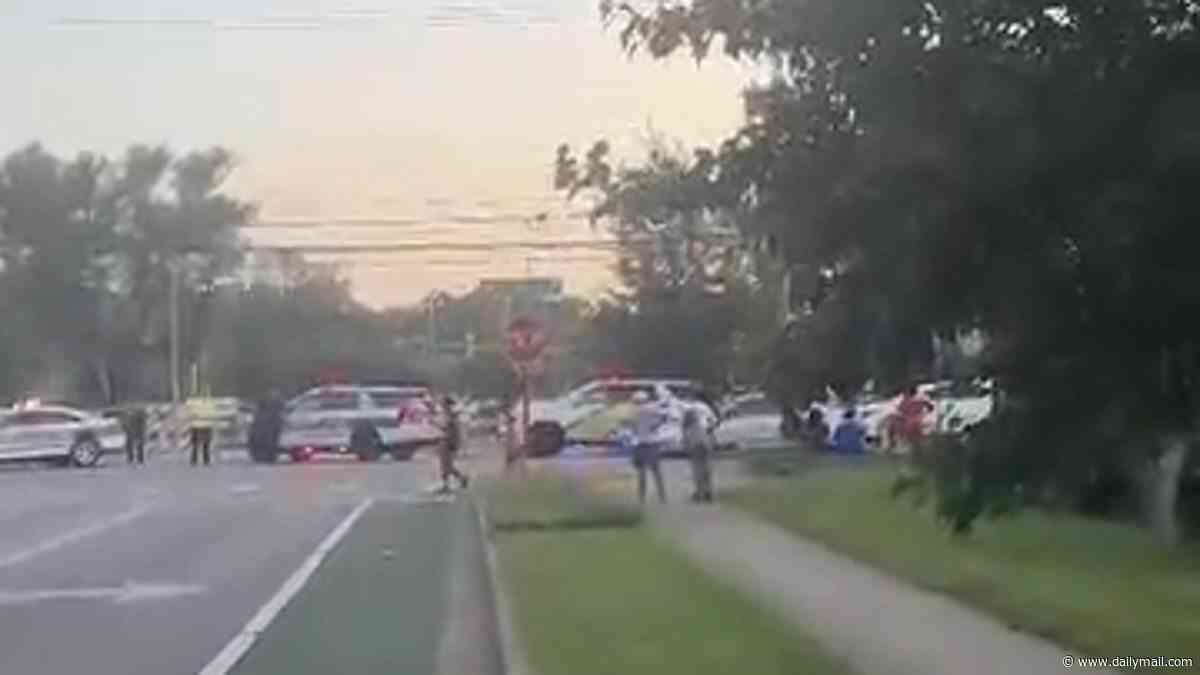Chilling footage shows moments five shot, one fatally, in Kentucky in FOURTH mass shooting in just 24 hours as gunfire erupts in packed downtown district