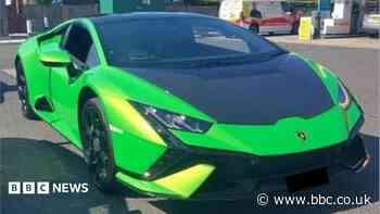 Lamborghini and limousine seized by police