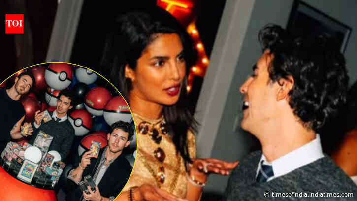 Priyanka, Jonas drop pics from Joe's Pokemon-themed b'day bash