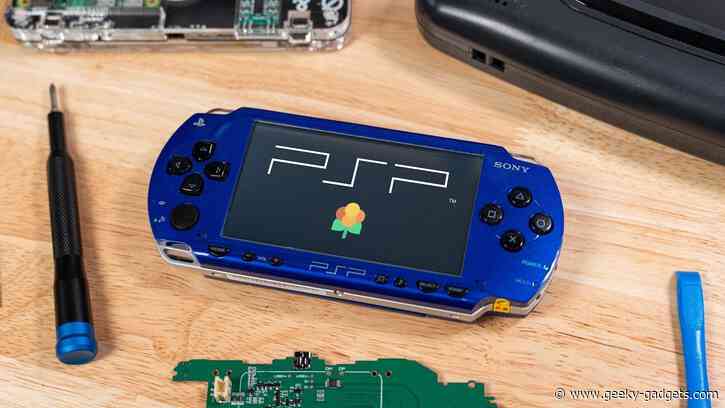 PSPi Mod Fits Raspberry Pi Compute Module 4 in PSP 1000