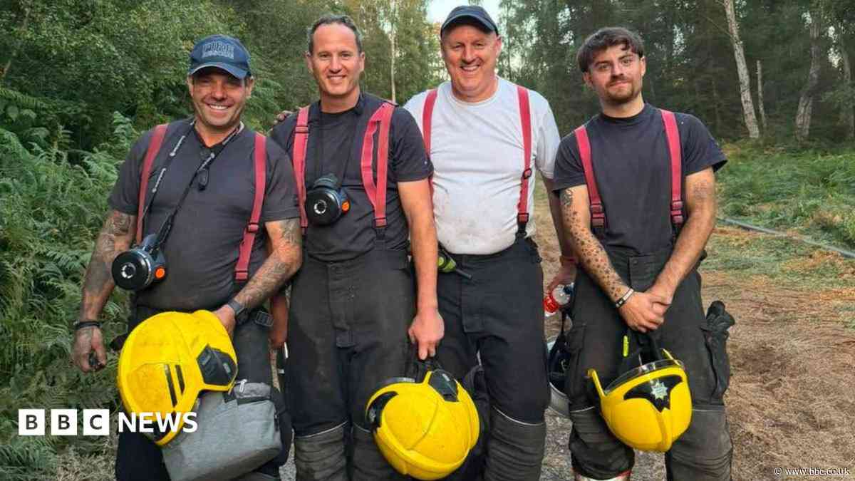 In pictures: The fire crews battling Holme Fen blaze