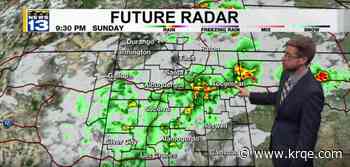 Storm chances pick up on Sunday for New Mexico