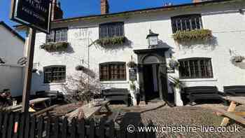 Picturesque Cheshire village's historic pub with quirky entry rule