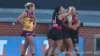 The Lions got the AFLW points, but there were two high points for the Bombers