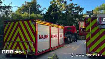 Trains stopped after fire near railway tracks